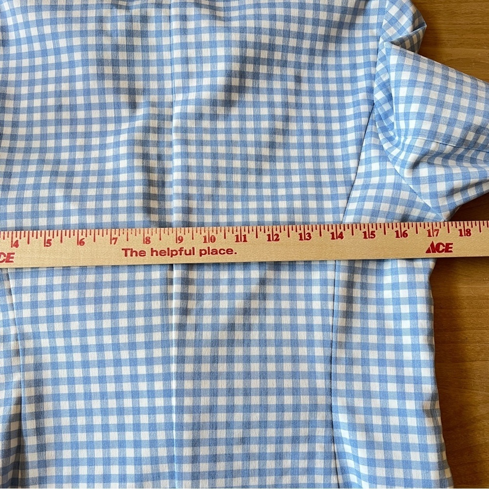 J. McLaughlin Light Blue Gingham Blazer - Picture 8 of 12